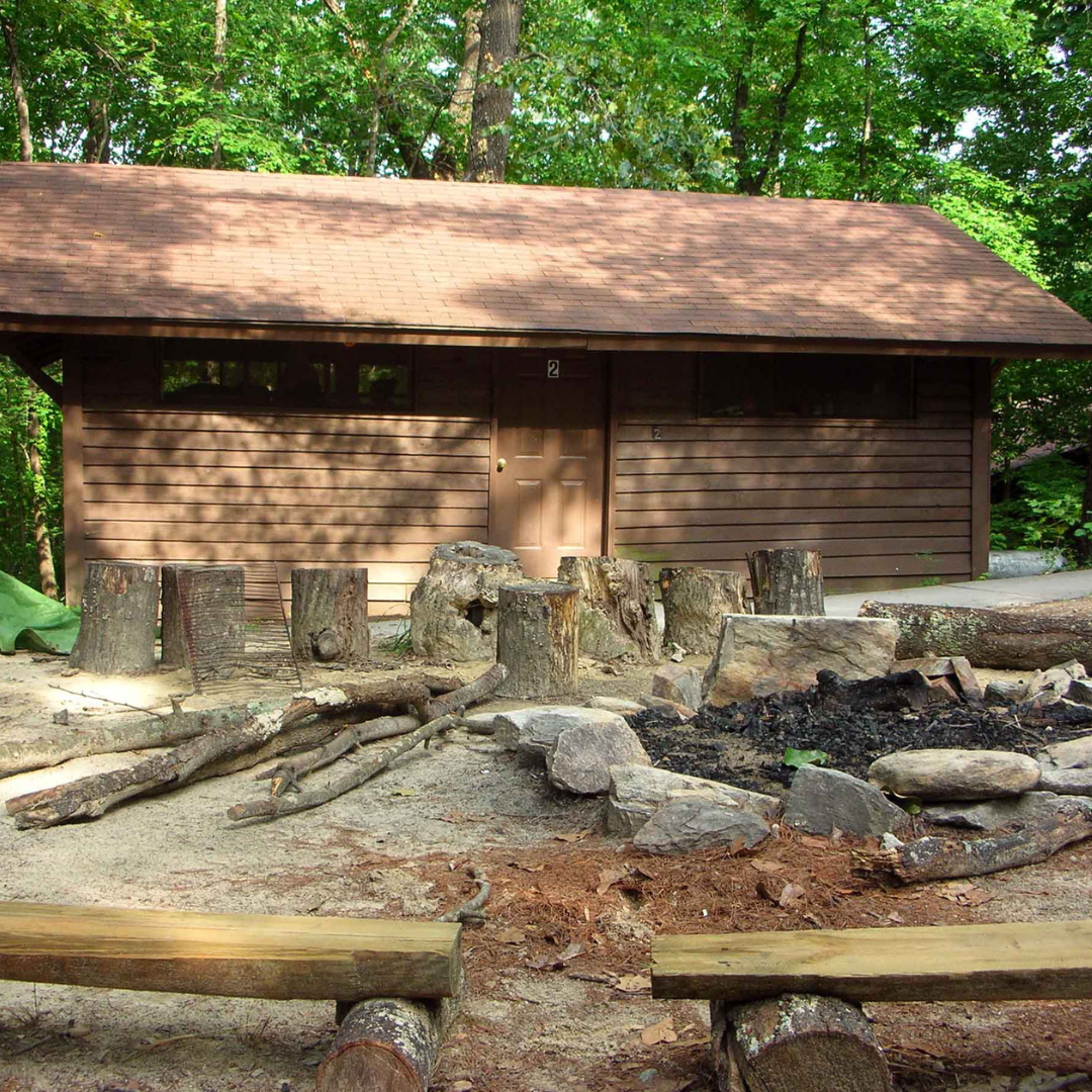 rustic cabin campfire northeast Georgia retreat center blue ridge mountains Camp Toccoa